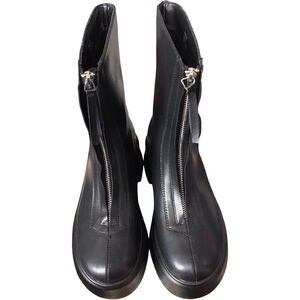 Cape Robbin Black Ankle Boots with Zipper size 8.5